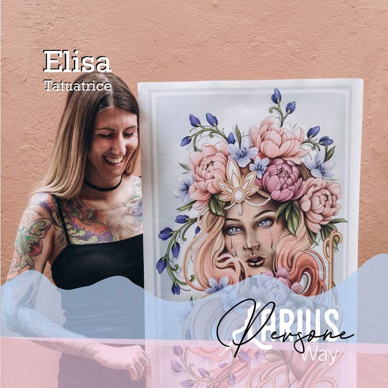 Tattoo artist Como Elisa Pina